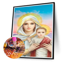 Load image into Gallery viewer, Mary And Jesus 30*40CM(Canvas) Full Round Drill Diamond Painting
