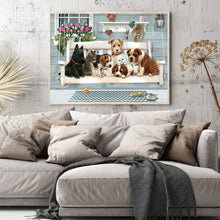 Load image into Gallery viewer, Cat And Dog Party 50*40CM(Canvas) Full Round Drill Diamond Painting
