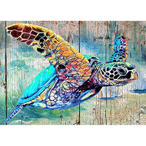 Sea Turtle 50*40CM(Canvas) Full Round Drill Diamond Painting
