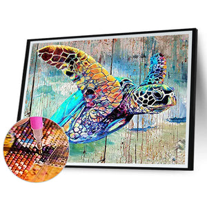 Sea Turtle 50*40CM(Canvas) Full Round Drill Diamond Painting