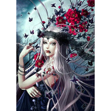Load image into Gallery viewer, Illustrated Girl 40*50CM(Canvas) Full Round Drill Diamond Painting
