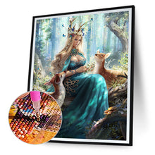 Load image into Gallery viewer, Forest Elk Goddess 40*50CM(Canvas) Full Round Drill Diamond Painting
