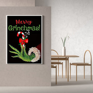 Green Monster 30*40CM(Canvas) Full Round Drill Diamond Painting
