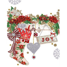 Load image into Gallery viewer, Christmas Atmosphere 30*40CM(Canvas) Partial Special Shaped Drill Diamond Painting
