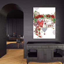 Load image into Gallery viewer, Christmas Atmosphere 30*40CM(Canvas) Partial Special Shaped Drill Diamond Painting
