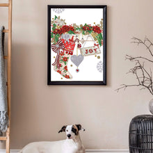 Load image into Gallery viewer, Christmas Atmosphere 30*40CM(Canvas) Partial Special Shaped Drill Diamond Painting
