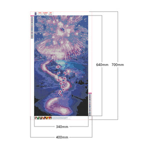 Purple Dreamland 40*70CM(Canvas) Full Square Drill Diamond Painting