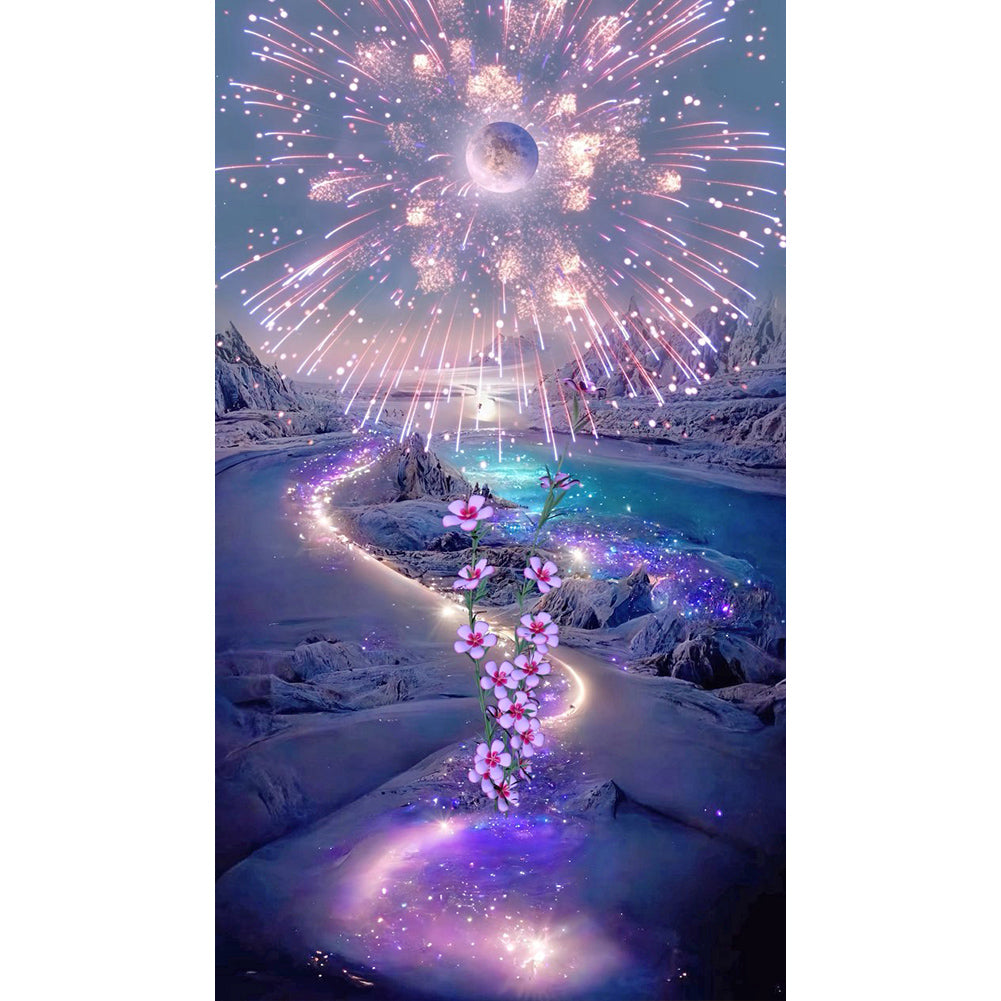 Purple Dreamland 40*70CM(Canvas) Full Square Drill Diamond Painting