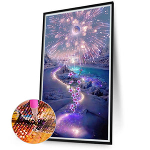 Purple Dreamland 40*70CM(Canvas) Full Square Drill Diamond Painting