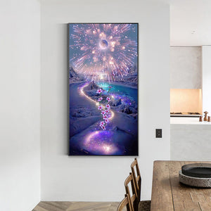 Purple Dreamland 40*70CM(Canvas) Full Square Drill Diamond Painting