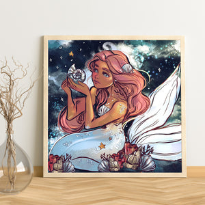 Girl 40*40CM(Picture) Full Square Drill Diamond Painting