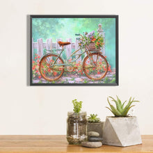 Load image into Gallery viewer, Bicycle In The Garden 50*40CM(Canvas) Full Round Drill Diamond Painting
