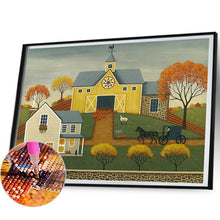 Load image into Gallery viewer, House In The Rice Field 50*40CM(Canvas) Full Round Drill Diamond Painting
