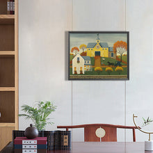 Load image into Gallery viewer, House In The Rice Field 50*40CM(Canvas) Full Round Drill Diamond Painting
