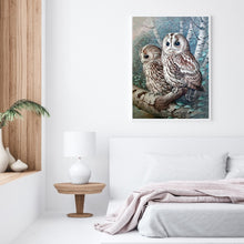 Load image into Gallery viewer, Owl 40*50CM(Canvas) Full Round Drill Diamond Painting
