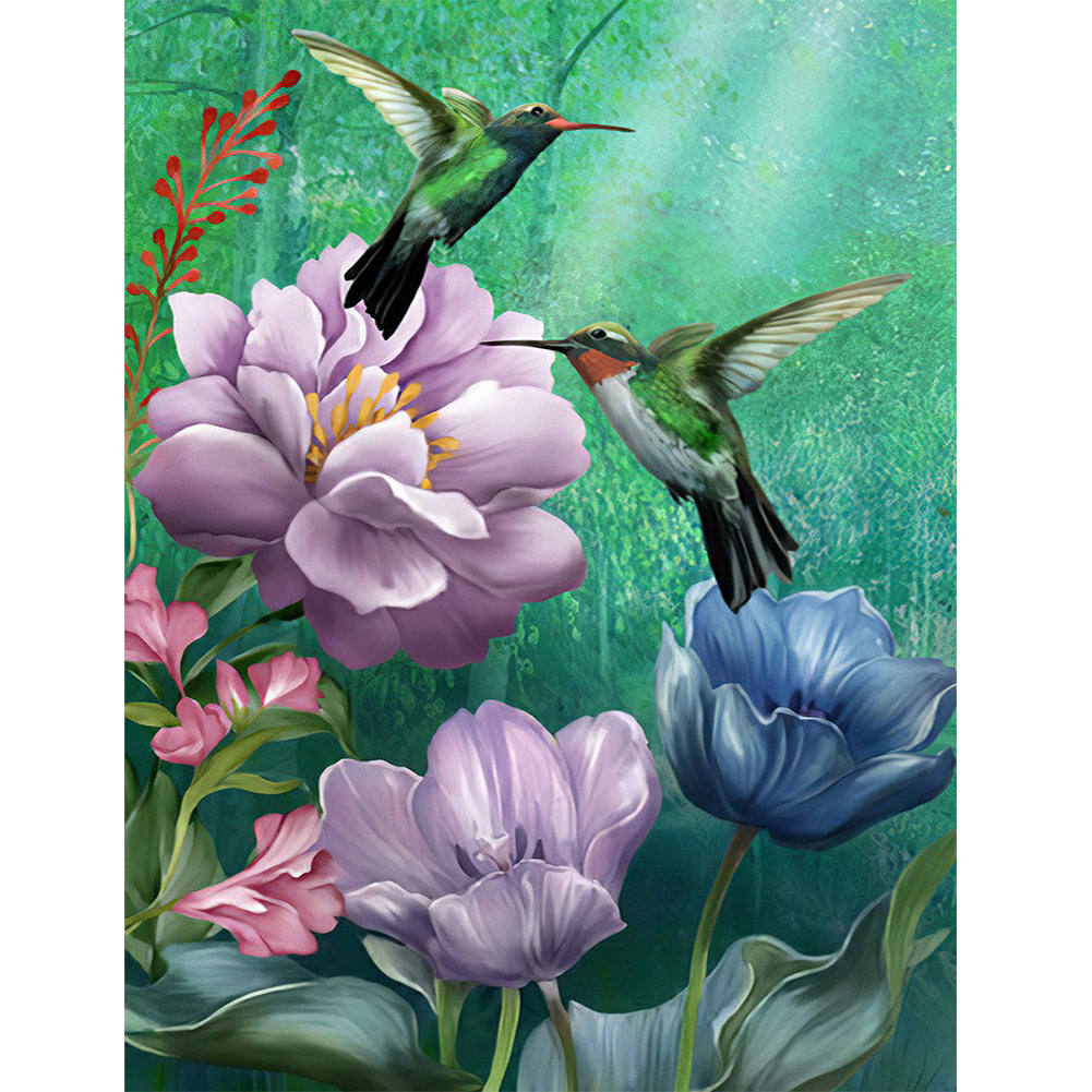 Hummingbird 40*50CM(Canvas) Full Round Drill Diamond Painting