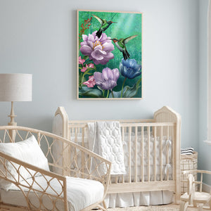 Hummingbird 40*50CM(Canvas) Full Round Drill Diamond Painting