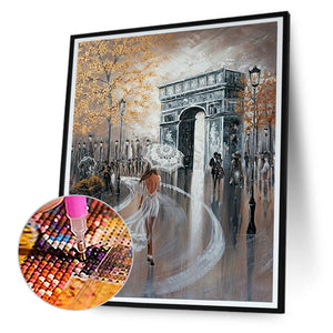 Elegant Lady 40*50CM(Canvas) Full Round Drill Diamond Painting