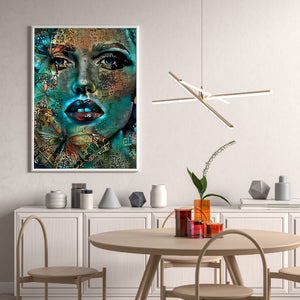 Artistic Girl 40*50CM(Canvas) Full Round Drill Diamond Painting