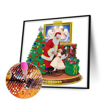 Load image into Gallery viewer, Christmas Santa Claus 30*30CM(Canvas) Partial Special Shaped Drill Diamond Painting
