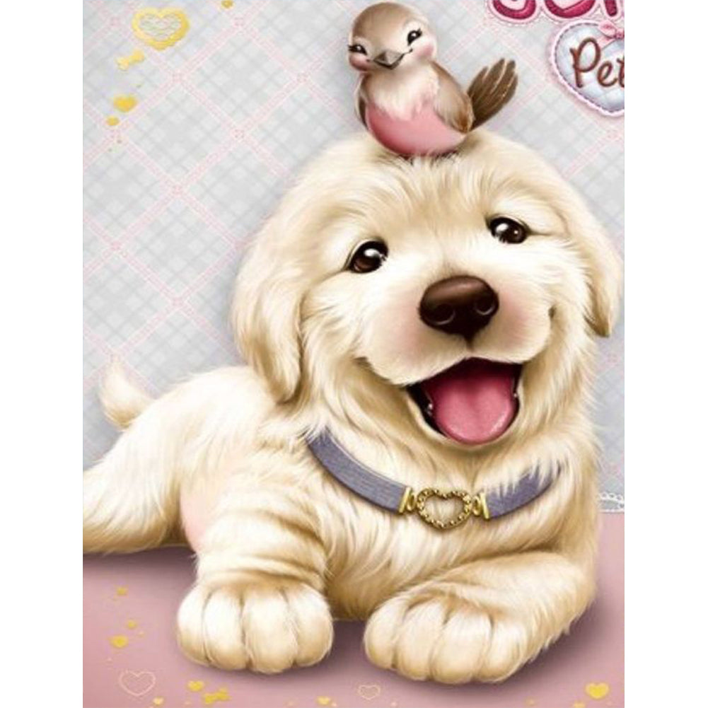 Puppy 30*40CM(Canvas) Full Round Drill Diamond Painting