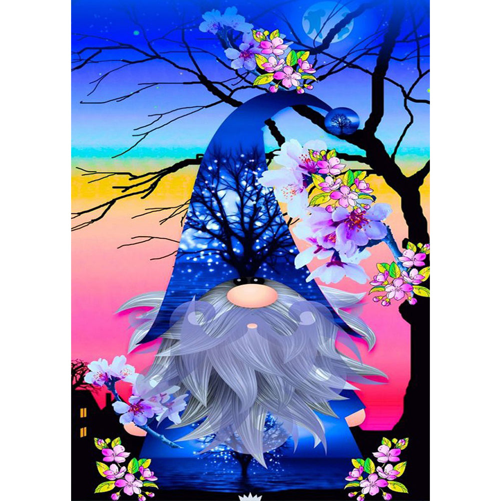 Colorful Gnome 30*40CM(Canvas) Full Round Drill Diamond Painting