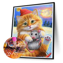 Load image into Gallery viewer, Little Mouse And Cat 30*40CM(Canvas) Full Round Drill Diamond Painting
