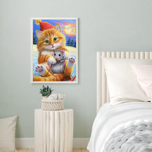 Load image into Gallery viewer, Little Mouse And Cat 30*40CM(Canvas) Full Round Drill Diamond Painting

