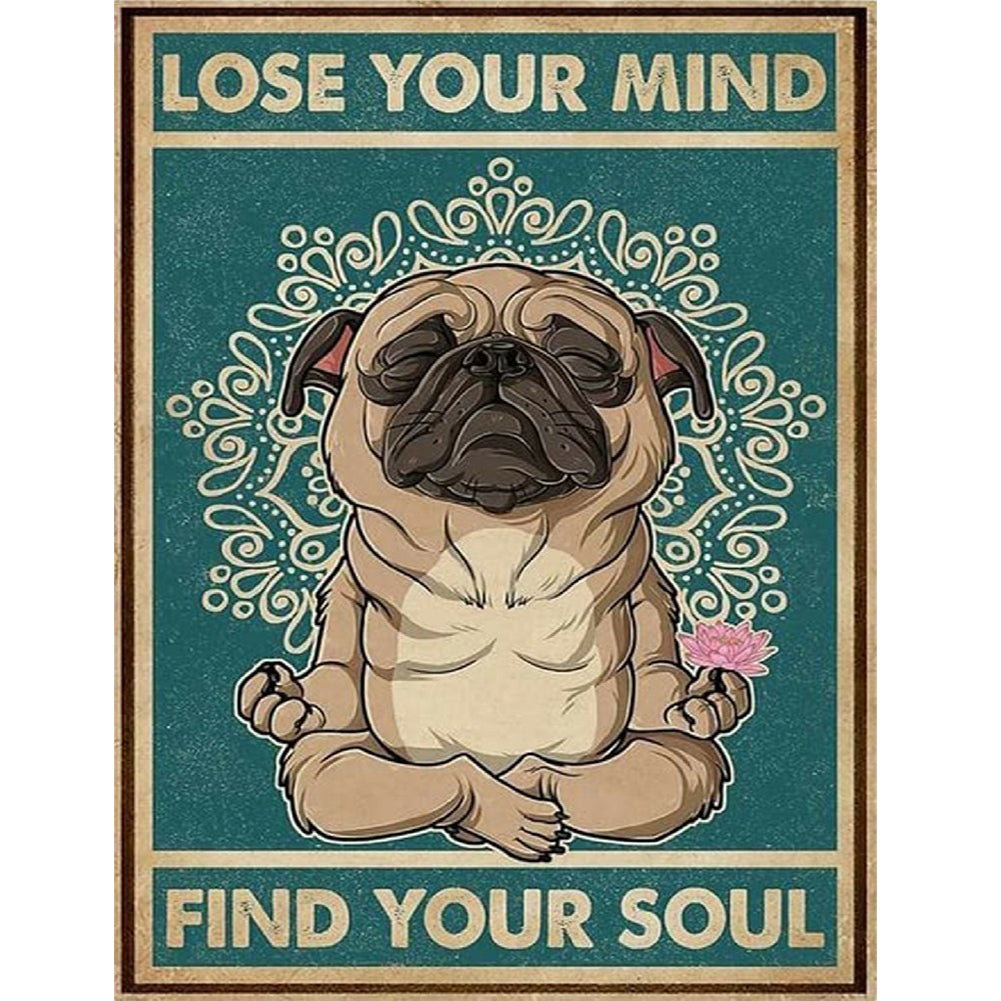 Shar Pei 30*40CM(Canvas) Full Round Drill Diamond Painting