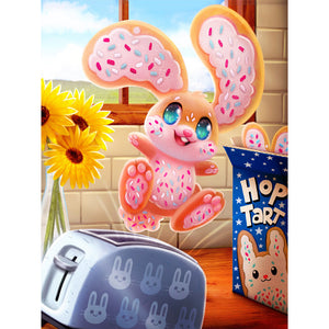 Cute Cookie Bunny 30*40CM(Canvas) Full Round Drill Diamond Painting