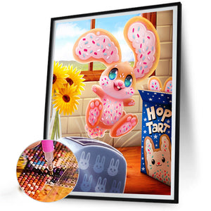 Cute Cookie Bunny 30*40CM(Canvas) Full Round Drill Diamond Painting