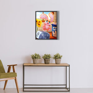 Cute Cookie Bunny 30*40CM(Canvas) Full Round Drill Diamond Painting