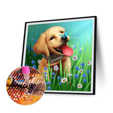 Load image into Gallery viewer, Garden Puppy 30*30CM(Canvas) Full Round Drill Diamond Painting
