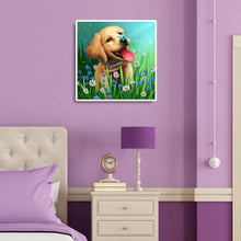 Load image into Gallery viewer, Garden Puppy 30*30CM(Canvas) Full Round Drill Diamond Painting
