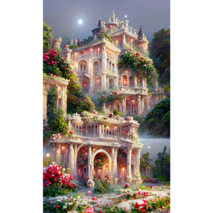 Dreamlike Castle 40*60CM(Canvas) Full Round Drill Diamond Painting