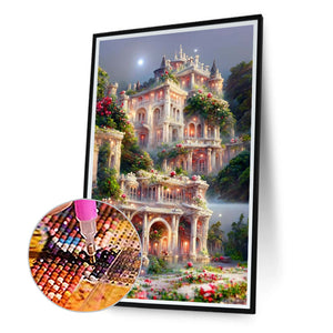 Dreamlike Castle 40*60CM(Canvas) Full Round Drill Diamond Painting