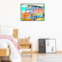 Load image into Gallery viewer, Colorful Bus 50*40CM(Canvas) Full Round Drill Diamond Painting
