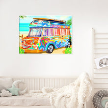 Load image into Gallery viewer, Colorful Bus 50*40CM(Canvas) Full Round Drill Diamond Painting
