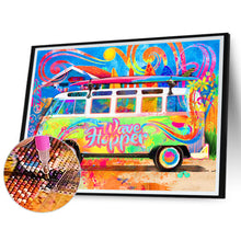 Load image into Gallery viewer, Colorful Bus 50*40CM(Canvas) Full Round Drill Diamond Painting
