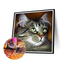 Load image into Gallery viewer, Big-Eyed Cat 30*30CM(Canvas) Full Square Drill Diamond Painting

