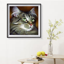 Load image into Gallery viewer, Big-Eyed Cat 30*30CM(Canvas) Full Square Drill Diamond Painting
