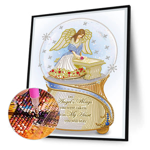 Angel Crystal Ball 30*40CM(Canvas) Partial Special Shaped Drill Diamond Painting