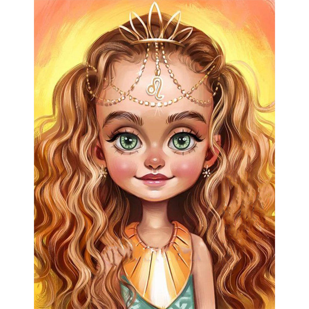 Leo 30*40CM(Canvas) Full Round Drill Diamond Painting