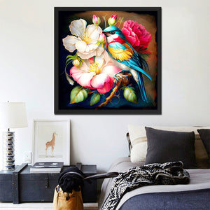 Birdsong And Flowers 40*40CM(Canvas) Full Round Drill Diamond Painting