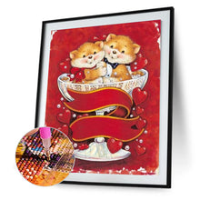 Load image into Gallery viewer, Love-Filled Valentine&#39;S Day Bear 30*40CM(Canvas) Full Round Drill Diamond Painting
