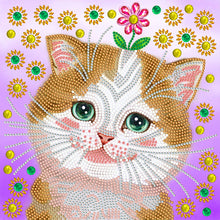 Load image into Gallery viewer, Crazy Cat 30*30CM(Canvas) Partial Special Shaped Drill Diamond Painting

