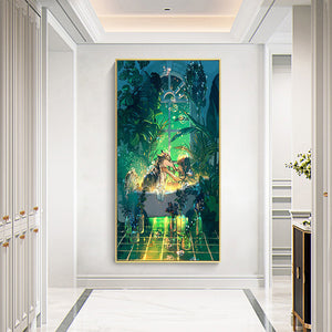 Girl 30*50CM(Canvas) Full Round Drill Diamond Painting