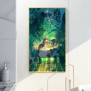 Girl 30*50CM(Canvas) Full Round Drill Diamond Painting