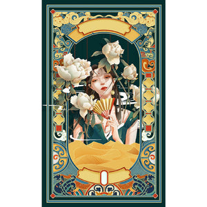 Girl 30*50CM(Canvas) Full Round Drill Diamond Painting