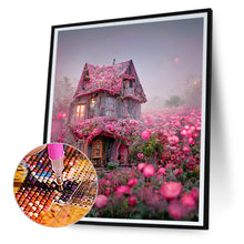 Load image into Gallery viewer, Fairytale House In A Sea Of ??Flowers 30*40CM(Canvas) Full Round Drill Diamond Painting
